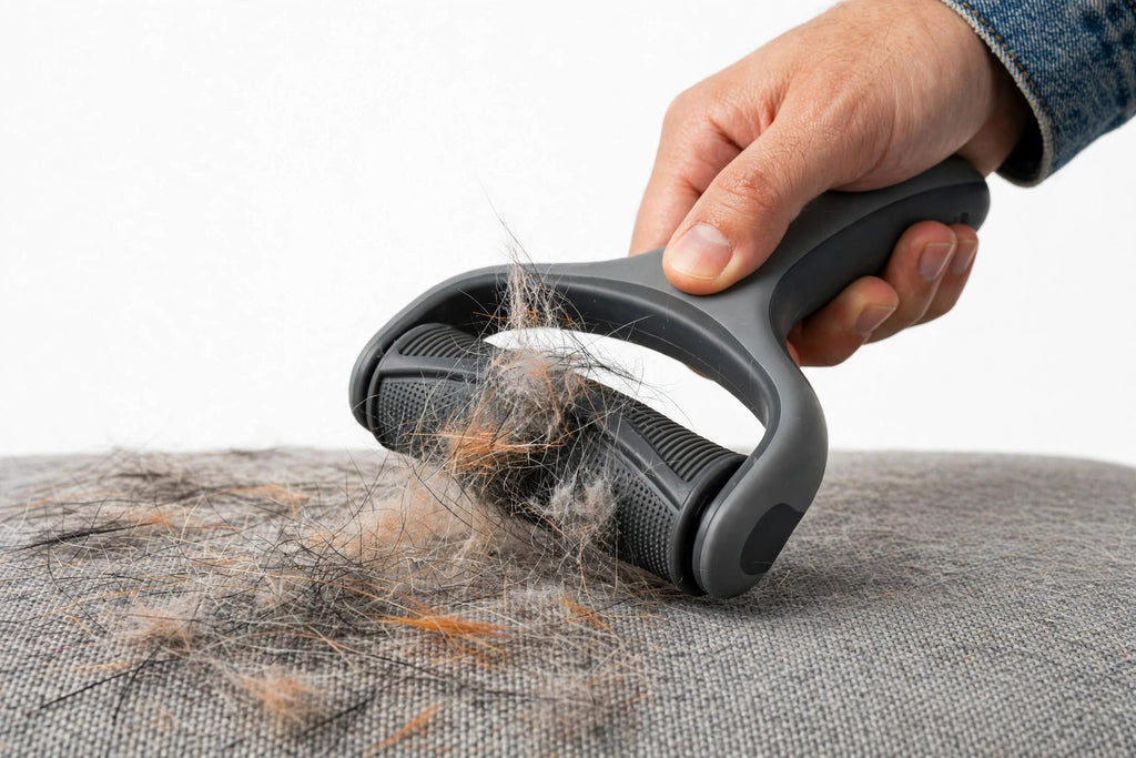 Reusable Pet Hair Remover – No Adhesive Roller Needed for Dogs & Cats